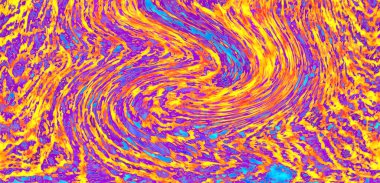 Alkol mürekkebi teknikli doğal akışkan resim. Yumuşak rüya renkleri şeffaf dalgalı çizgiler oluşturur