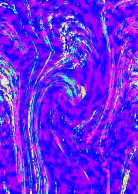 Alkol mürekkebi teknikli doğal akışkan resim. Yumuşak rüya renkleri şeffaf dalgalı çizgiler oluşturur