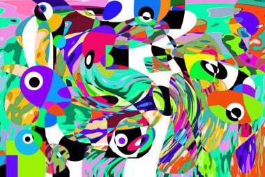 Renkli soyut arkaplan deseni tasarımı.