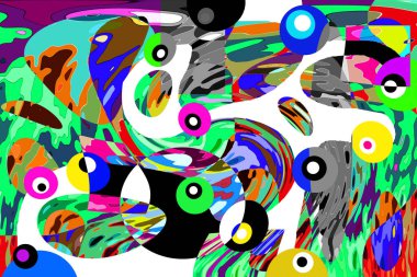 Renkli soyut arkaplan deseni tasarımı.