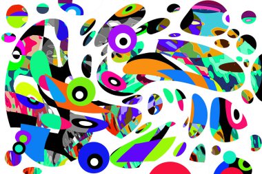 Renkli soyut arkaplan deseni tasarımı.