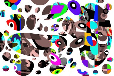 Renkli soyut arkaplan deseni tasarımı.