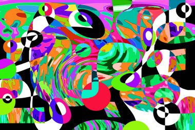 Renkli soyut arkaplan deseni tasarımı.