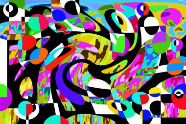 Renkli soyut arkaplan deseni tasarımı.