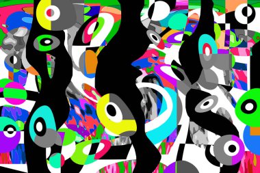 Renkli soyut arkaplan deseni tasarımı.