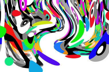 Renkli soyut arkaplan deseni tasarımı.