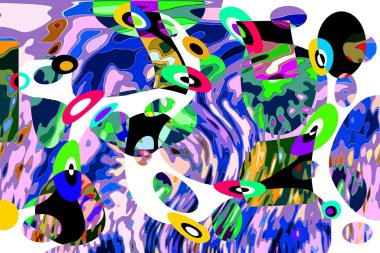 Renkli soyut arkaplan deseni tasarımı.