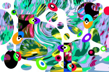 Renkli soyut arkaplan deseni tasarımı.