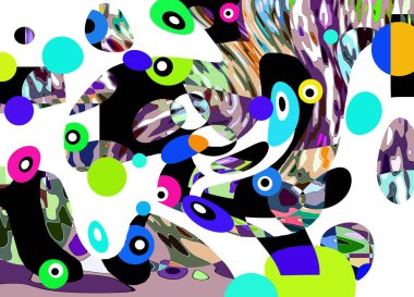 Renkli soyut arkaplan deseni tasarımı.