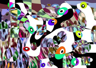 Renkli soyut arkaplan deseni tasarımı.