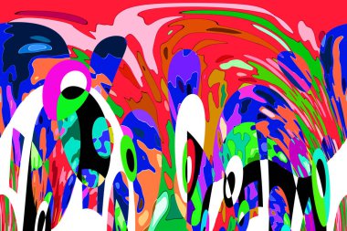 Renkli soyut arkaplan deseni tasarımı.