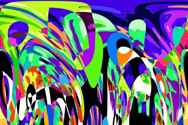 Renkli soyut arkaplan deseni tasarımı.