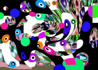 Renkli soyut arkaplan deseni tasarımı.