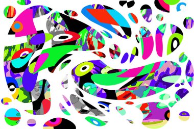 Renkli soyut arkaplan deseni tasarımı.