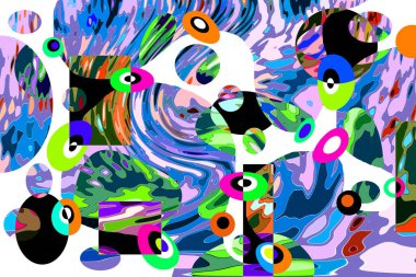 Renkli soyut arkaplan deseni tasarımı.