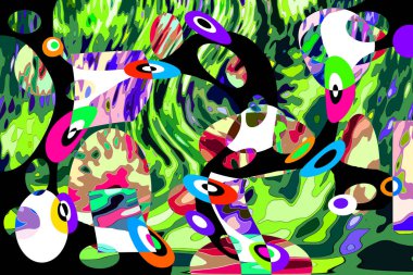 Renkli soyut arkaplan deseni tasarımı.