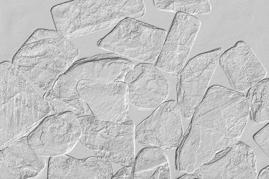 Yaratıcı desenli taş seramik duvar kağıdı tasarımı. Beyaz mermer