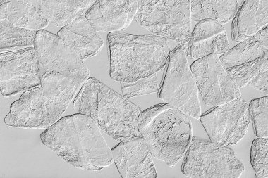 Yaratıcı desenli taş seramik duvar kağıdı tasarımı. Beyaz mermer