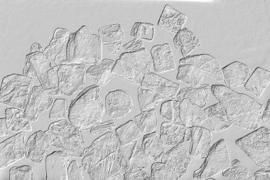 Yaratıcı desenli taş seramik duvar kağıdı tasarımı. Beyaz mermer