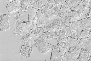 Yaratıcı desenli taş seramik duvar kağıdı tasarımı. Beyaz mermer