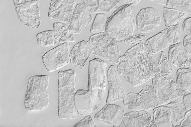 Yaratıcı desenli taş seramik duvar kağıdı tasarımı. Beyaz mermer