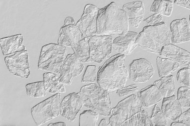 Yaratıcı desenli taş seramik duvar kağıdı tasarımı. Beyaz mermer