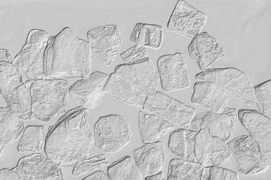 Yaratıcı desenli taş seramik duvar kağıdı tasarımı. Beyaz mermer