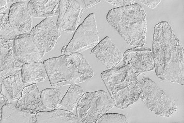 Yaratıcı desenli taş seramik duvar kağıdı tasarımı. Beyaz mermer