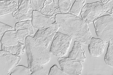 Yaratıcı desenli taş seramik duvar kağıdı tasarımı. Beyaz mermer