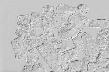 Yaratıcı desenli taş seramik duvar kağıdı tasarımı. Beyaz mermer