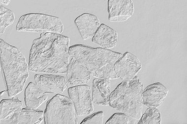 Yaratıcı desenli taş seramik duvar kağıdı tasarımı. Beyaz mermer