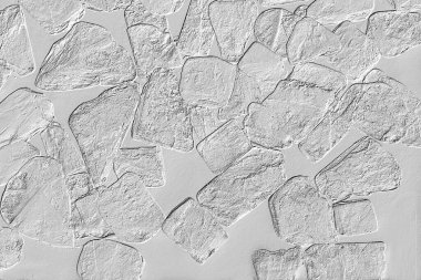 Yaratıcı desenli taş seramik duvar kağıdı tasarımı. Beyaz mermer