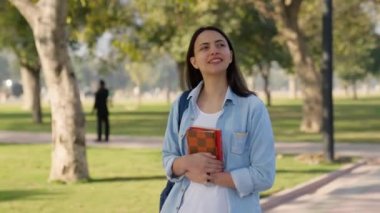 Indian college student exploring the Indian college campus
