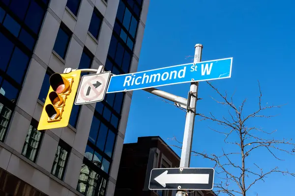 Toronto Canada Novembre 2020 Richmond Segno Nel Centro Toronto Canada — Foto Stock