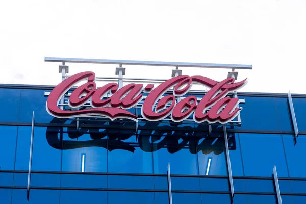 Toronto Canadá Noviembre 2020 Coca Cola Muestra Edificio Sede Coca —  Fotos de Stock