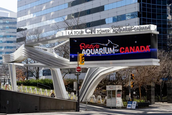 カナダ トロント 2020年11月28日 カナダのトロントでリプリーの水族館サイン リプリーの水族館は公衆水族館である — ストック写真