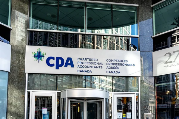 加拿大多伦多 2019年10月24日 Cpa加拿大总部设在多伦多 加拿大特许专业会计师 Cpa Canada 代表加拿大会计行业 — 图库照片