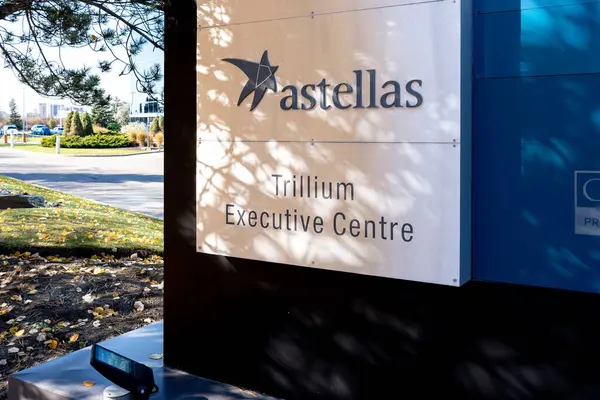 Markham Kanada Října 2020 Astellas Sign Seen Astellas Pharma Canada — Stock fotografie