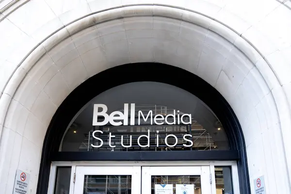 Toronto Canadá Noviembre 2020 Bell Media Headquarters Sign Seen Toronto — Foto de Stock