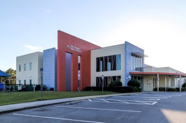Orlando, Florida, USA- 8 Şubat 2020: UCP Doğu Orange Bailes Kampüsü, sanat, teknoloji ve tam kapsama odaklı bir okul. 