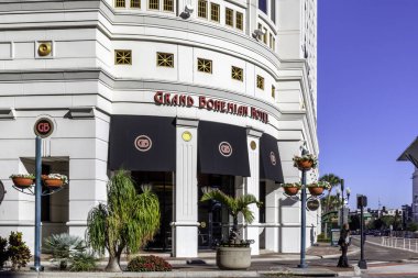 Orlando, Florida, ABD - 20 Ocak 2020: Orlando Grand Bohemian Hotel Orlando Girişi, Orlando, Florida, ABD. 
