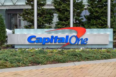 Washington, DC, USA- 14 Ocak 2020 'de Tysons merkez binasında sermaye alanı görüldü. Capital One Financial Corporation, ABD 'li bir banka holding şirketidir..
