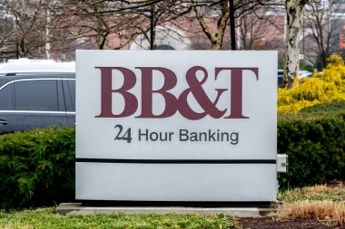 Washington, DC, ABD - 14 Ocak 2020: Washington, DC, ABD 'de bir BB & T tabelası. 