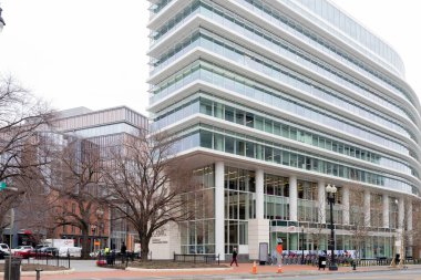 Washington, DC, ABD - 13 Ocak 2020: AAMC binası, Washington, DC, ABD. Amerikan Tıp Fakülteleri Birliği (İngilizce: Association of American Medical Colleges) 1876 yılında kurulmuş kar amacı gütmeyen bir kuruluştur..