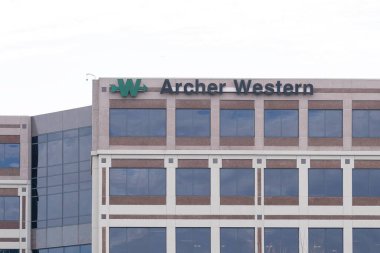 Atlanta, Georgia, ABD - 16 Ocak 2020: Archer Western imzalı Atlanta, Georgia, ABD 'deki genel merkez binası, Gayrimenkul İnşaat Endüstrisi. 