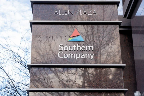 Atlanta Géorgie États Unis Janvier 2020 Signature Southern Company Devant — Photo