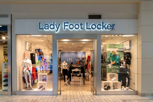 Lady Foot Locker Negozio Segno Centro Commerciale — Foto Stock