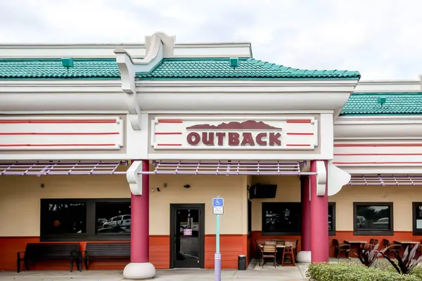 Orlando Florida Febrero 2020 Restaurante Outback Steakhouse Orlando Outback Steakhouse —  Fotos de Stock