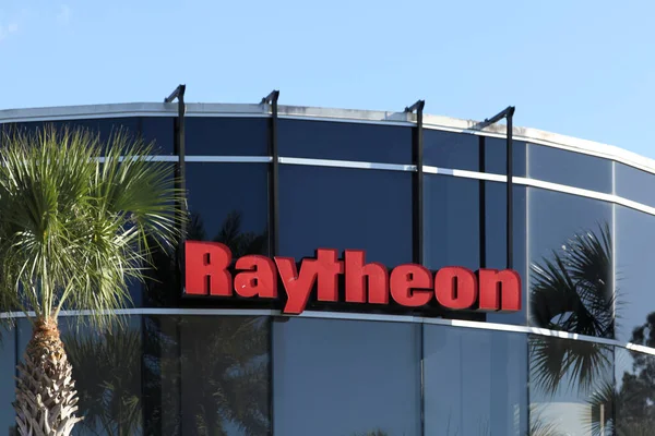 Orlando Florida Usa Febbraio 2020 Raytheon Facility Sign Orlando Florida — Foto Stock
