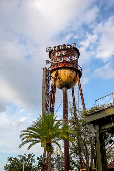 Orlando Florida Usa February 2020 House Blues Sign Structure Disney — Stock Photo, Image